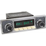 San Diego Classic DAB Car Radio Ivory Pinstripe Classic Spindle Style Radio with Bluetooth USB and Aux